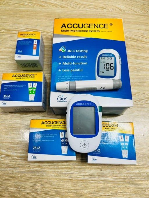 Máy đo đường huyết Accugence 3in1 - Nhập khẩu USA